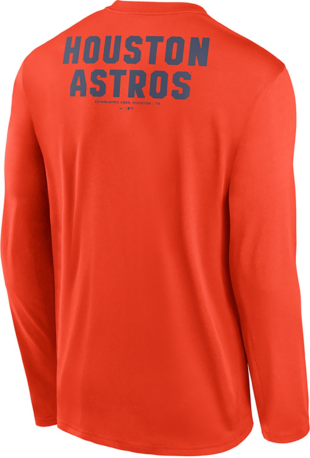 Nike Men's Houston Astros Primetime 2 Hit Legend Long Sleeve Graphic T-shirt - view number 3