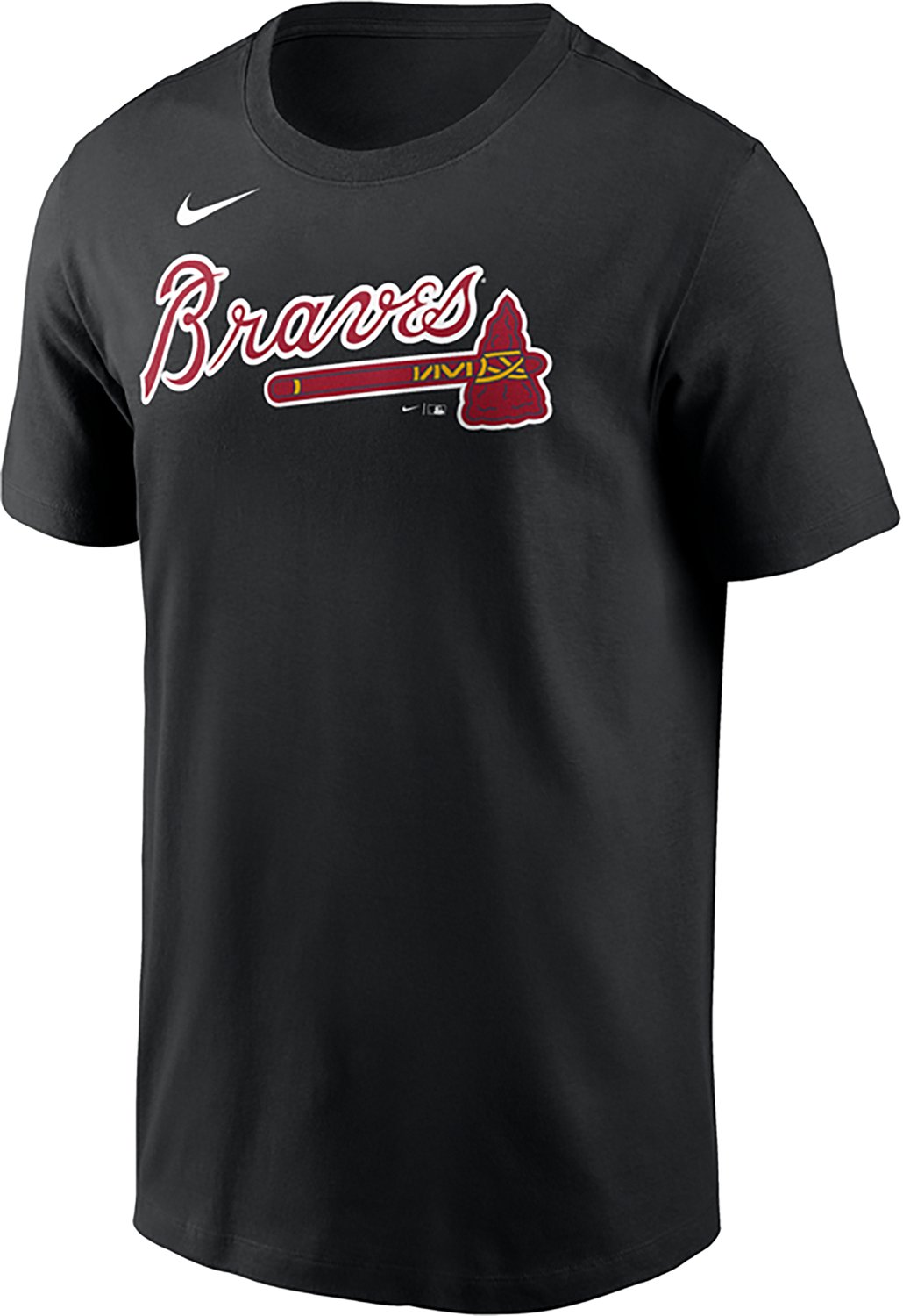 Nike Men's Braves Primetime Cotton Wordmark T-shirt - view number 2