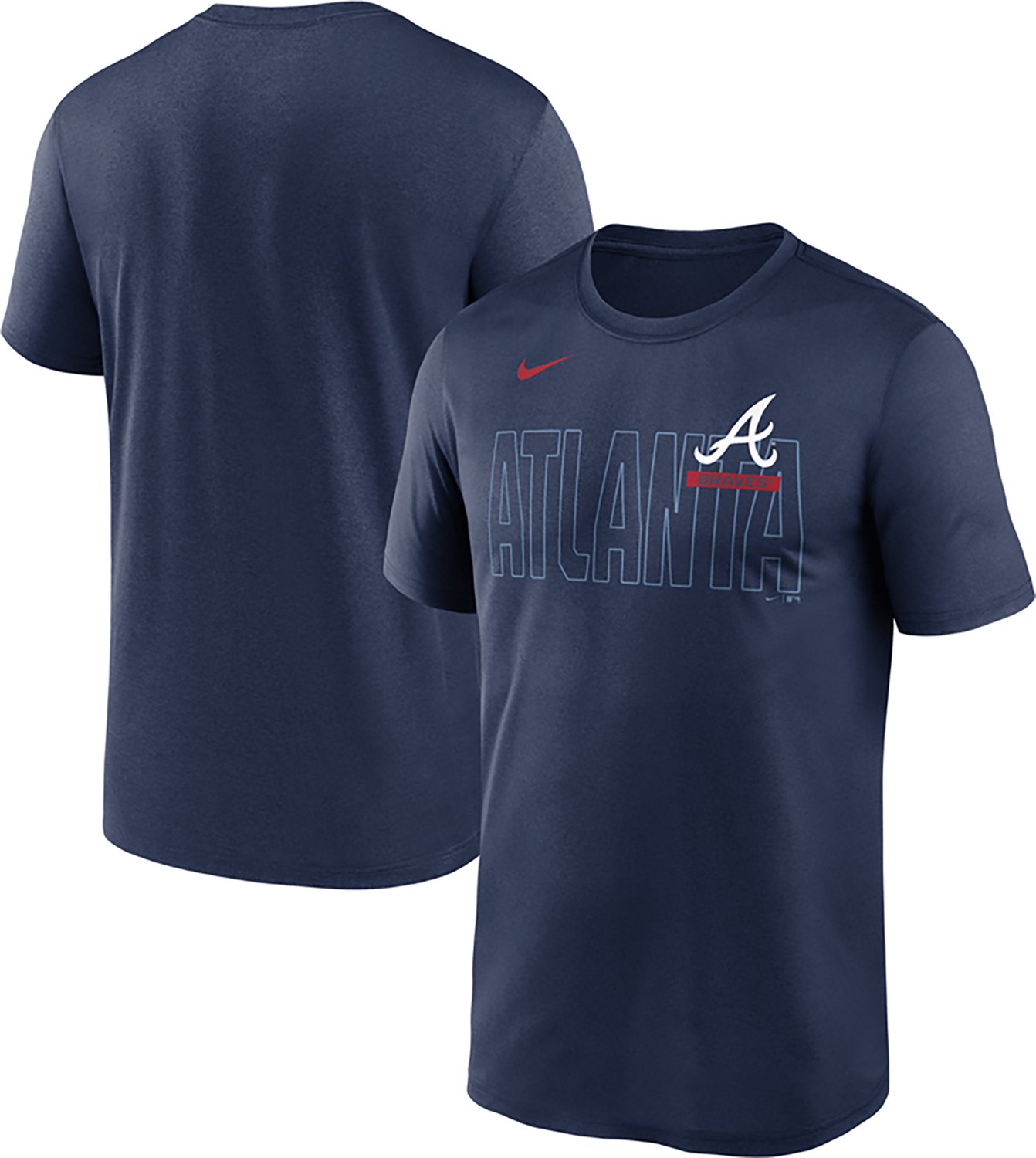 Nike Men's Atlanta Braves Primetime Knockout Team Legend Graphic T-shirt