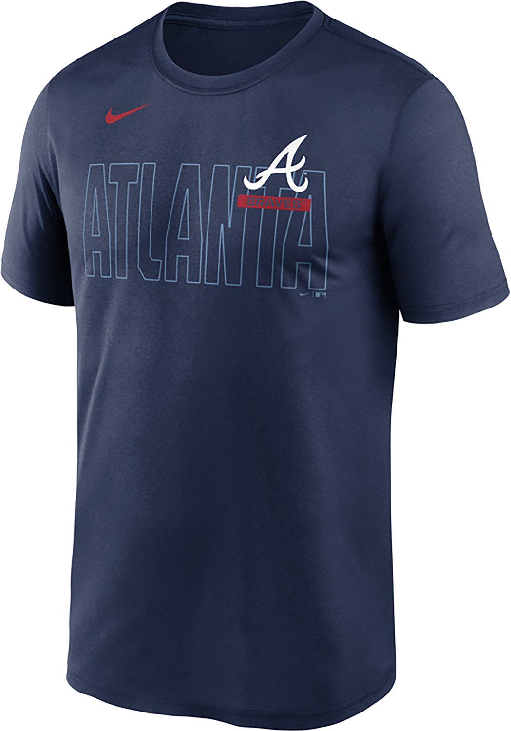 Nike Men's Atlanta Braves Primetime Knockout Team Legend Graphic T-shirt - view number 2