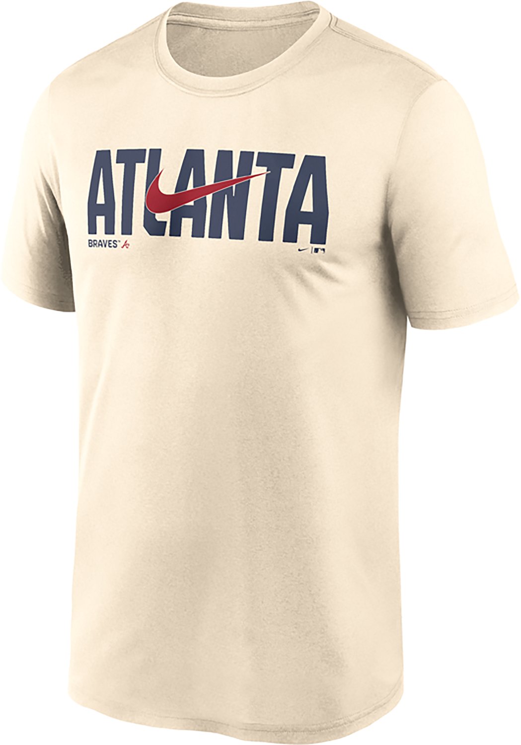Nike Men's Atlanta Braves Primetime Swoosh Legend Graphic T-shirt - view number 2