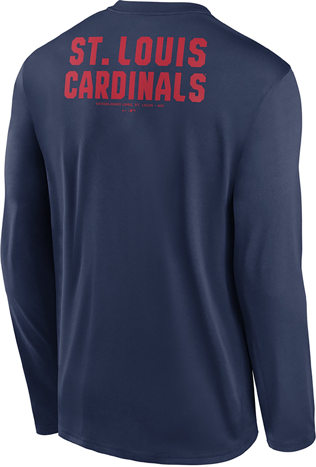 Nike Men's St. Louis Cardinals Primetime 2 Hit Legend Long Sleeve Graphic T-shirt - view number 3
