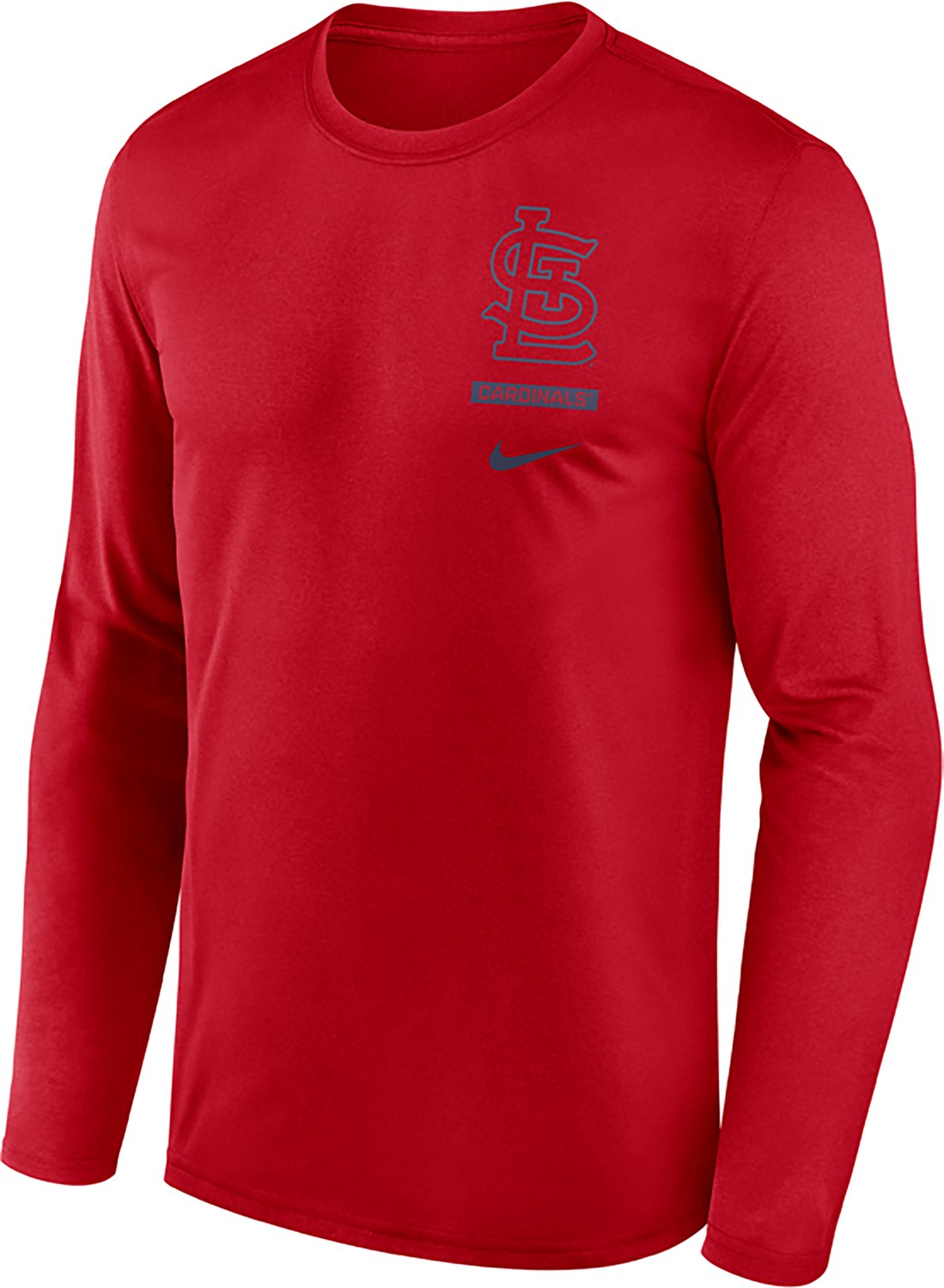 Nike Men's St. Louis Cardinals Primetime 2 Hit Legend Long Sleeve Graphic T-shirt - view number 2