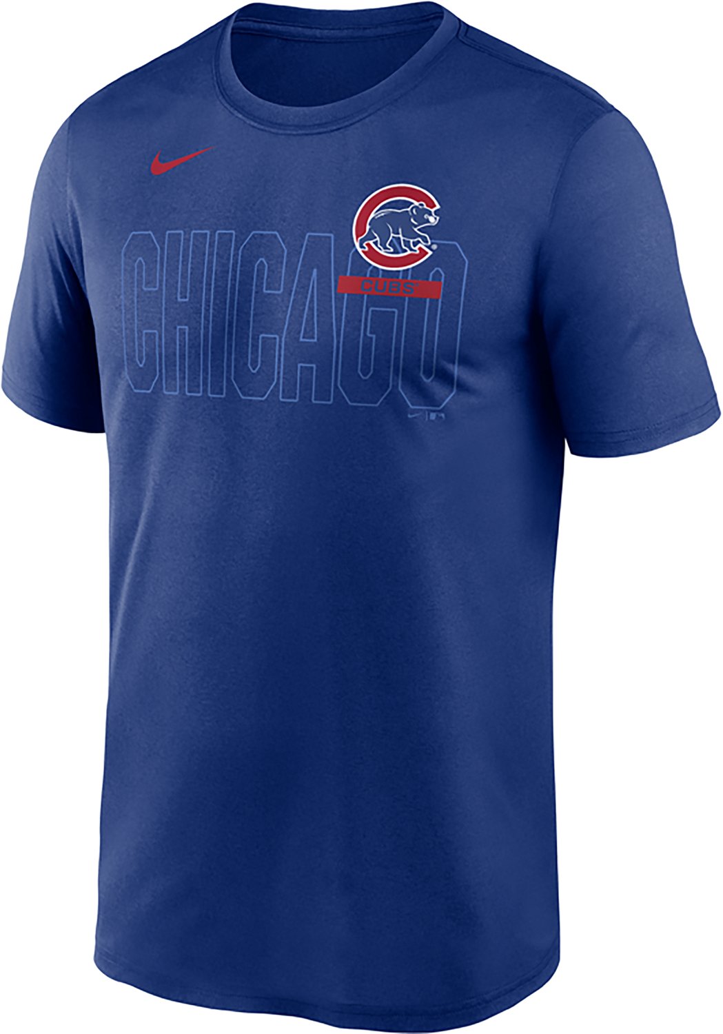 Nike Men's Chicago Cubs Primetime Knockout Team Legend Graphic T-shirt - view number 2