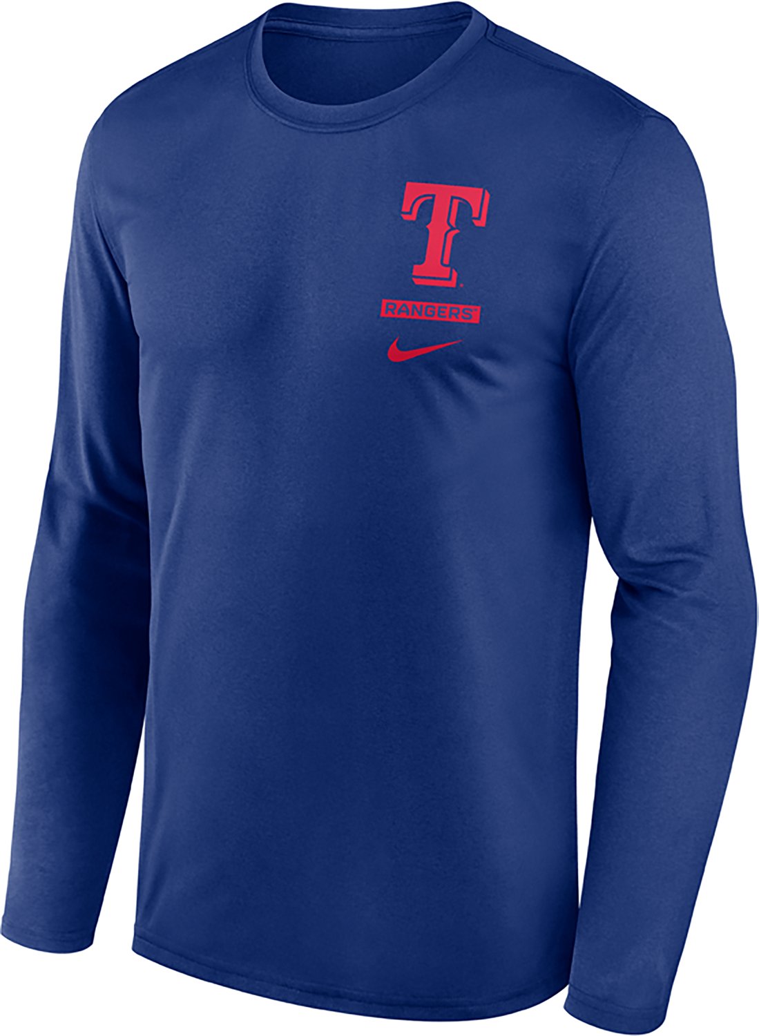 Nike Men's Texas Rangers Primetime 2 Hit Legend Long Sleeve Graphic T-shirt - view number 2