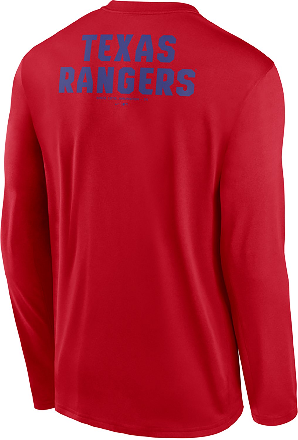 Nike Men's Texas Rangers Primetime 2 Hit Legend Long Sleeve Graphic T-shirt - view number 3