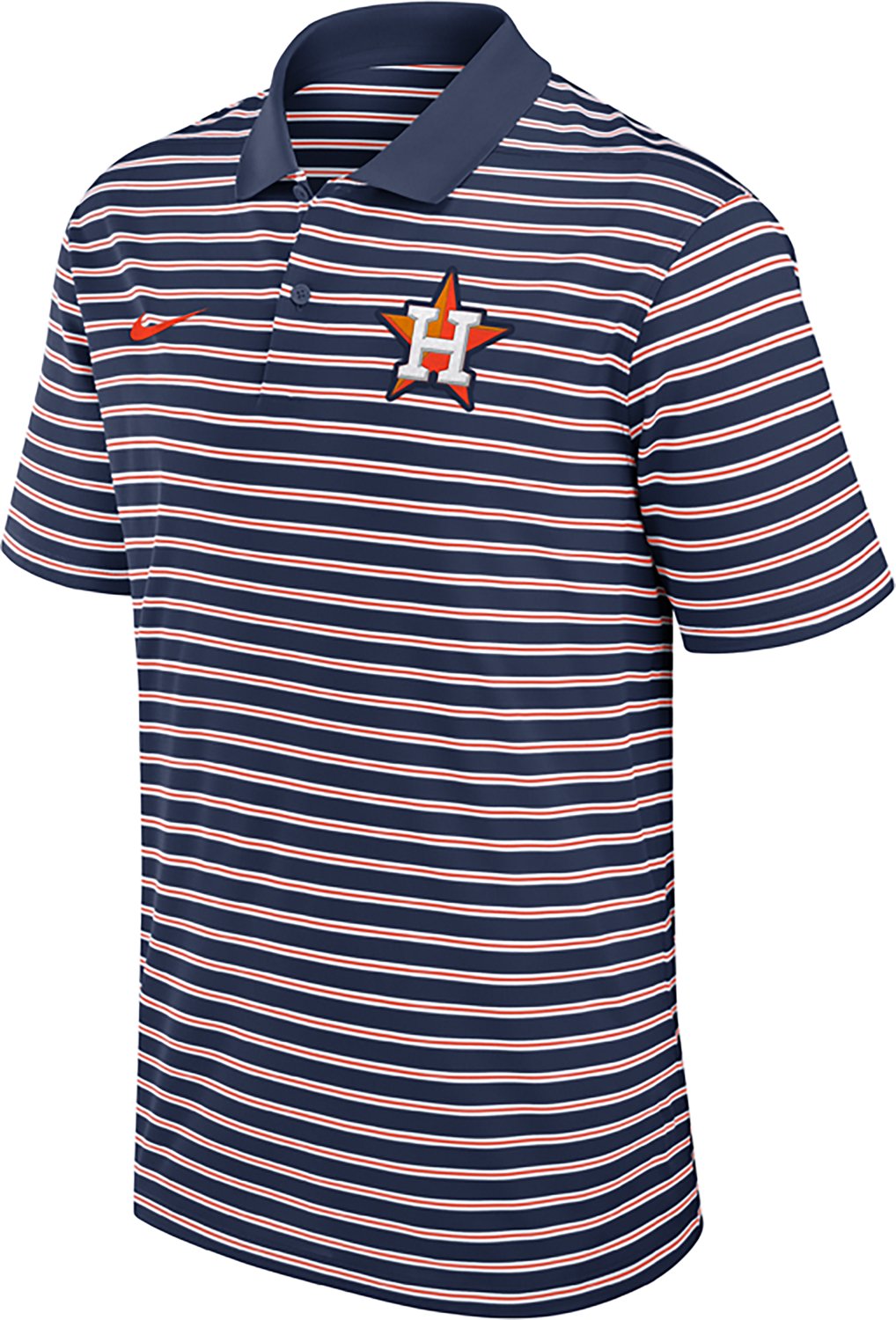 Nike Men's Houston Astros Primetime Striped Victory Polo Shirt.  - view number 2