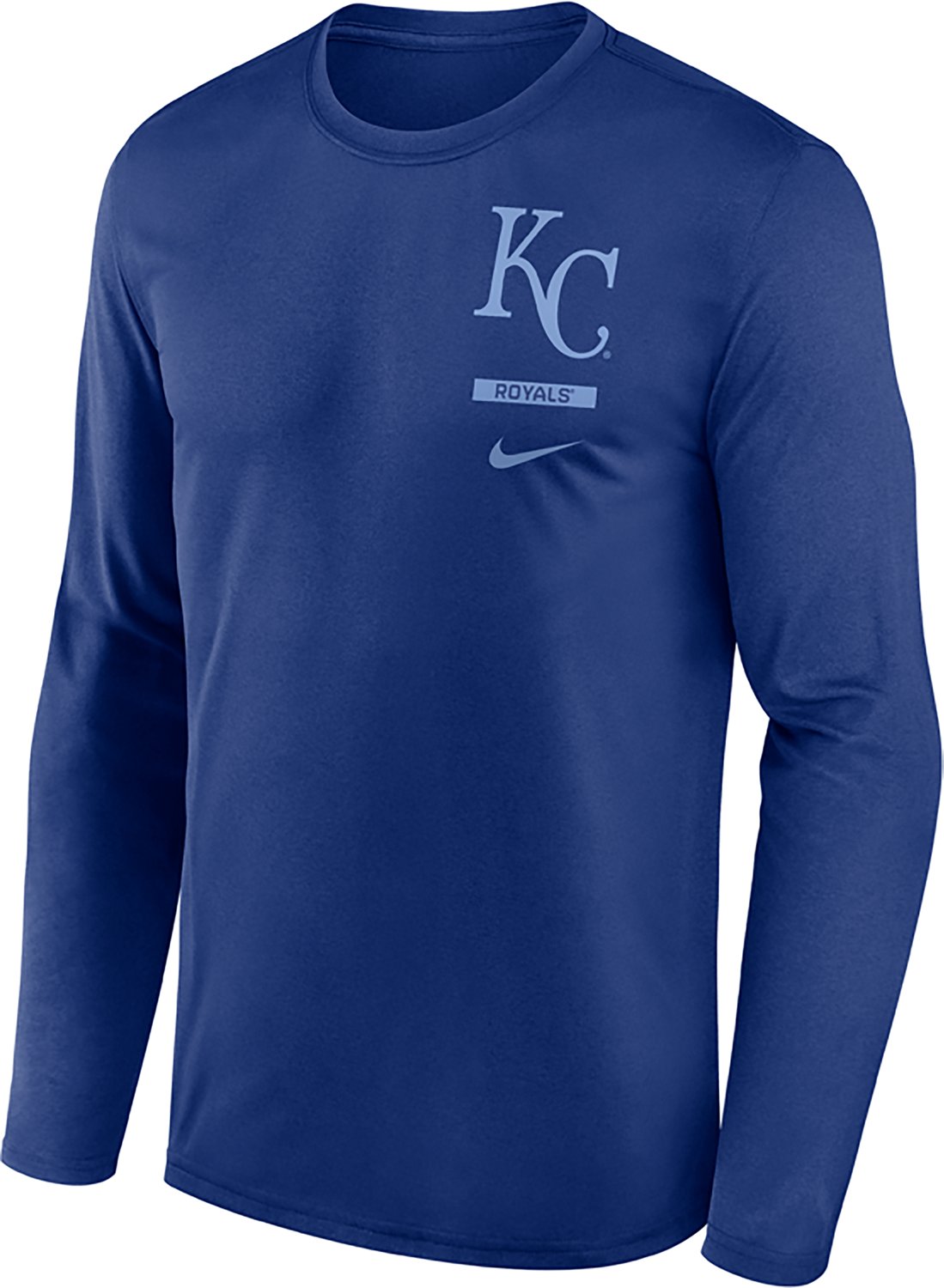 Nike Men's Kansas City Royals Primetime 2 Hit Legend Long Sleeve Graphic T-shirt - view number 2