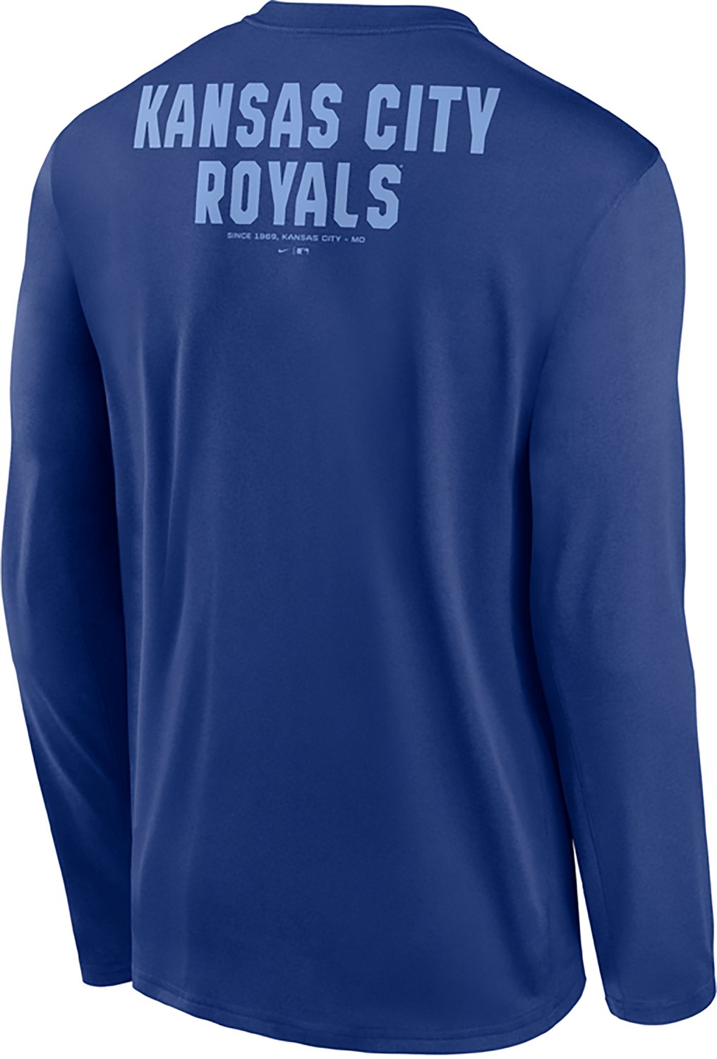 Nike Men's Kansas City Royals Primetime 2 Hit Legend Long Sleeve Graphic T-shirt - view number 3