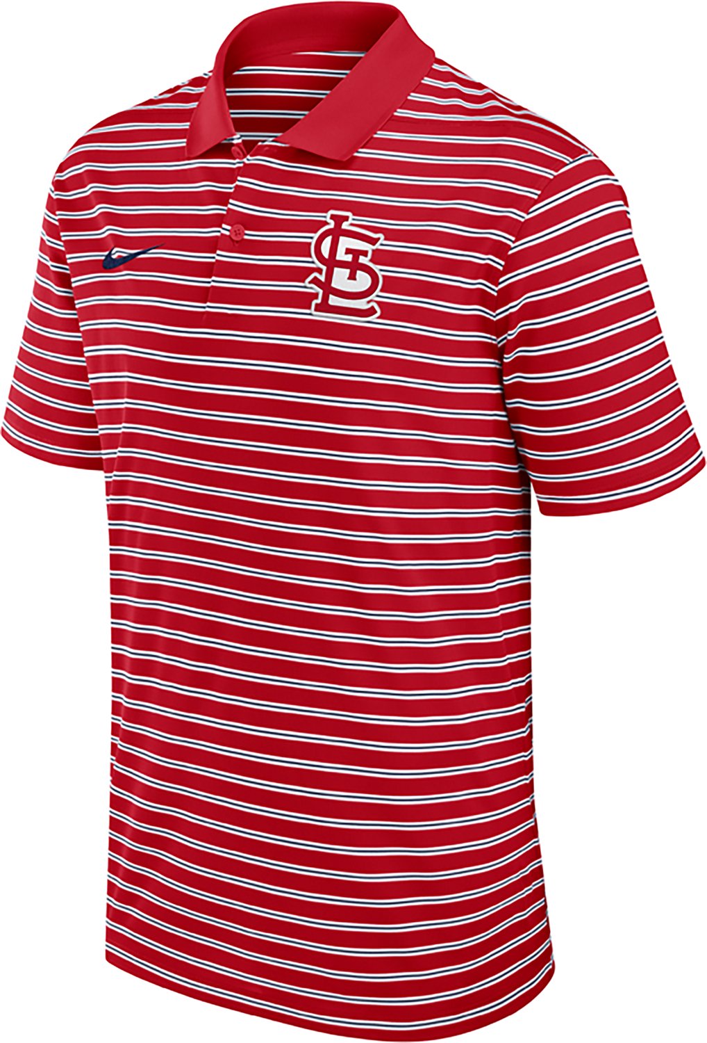 Nike Men's St. Louis Cardinals Primetime Striped Victory Polo Shirt - view number 2