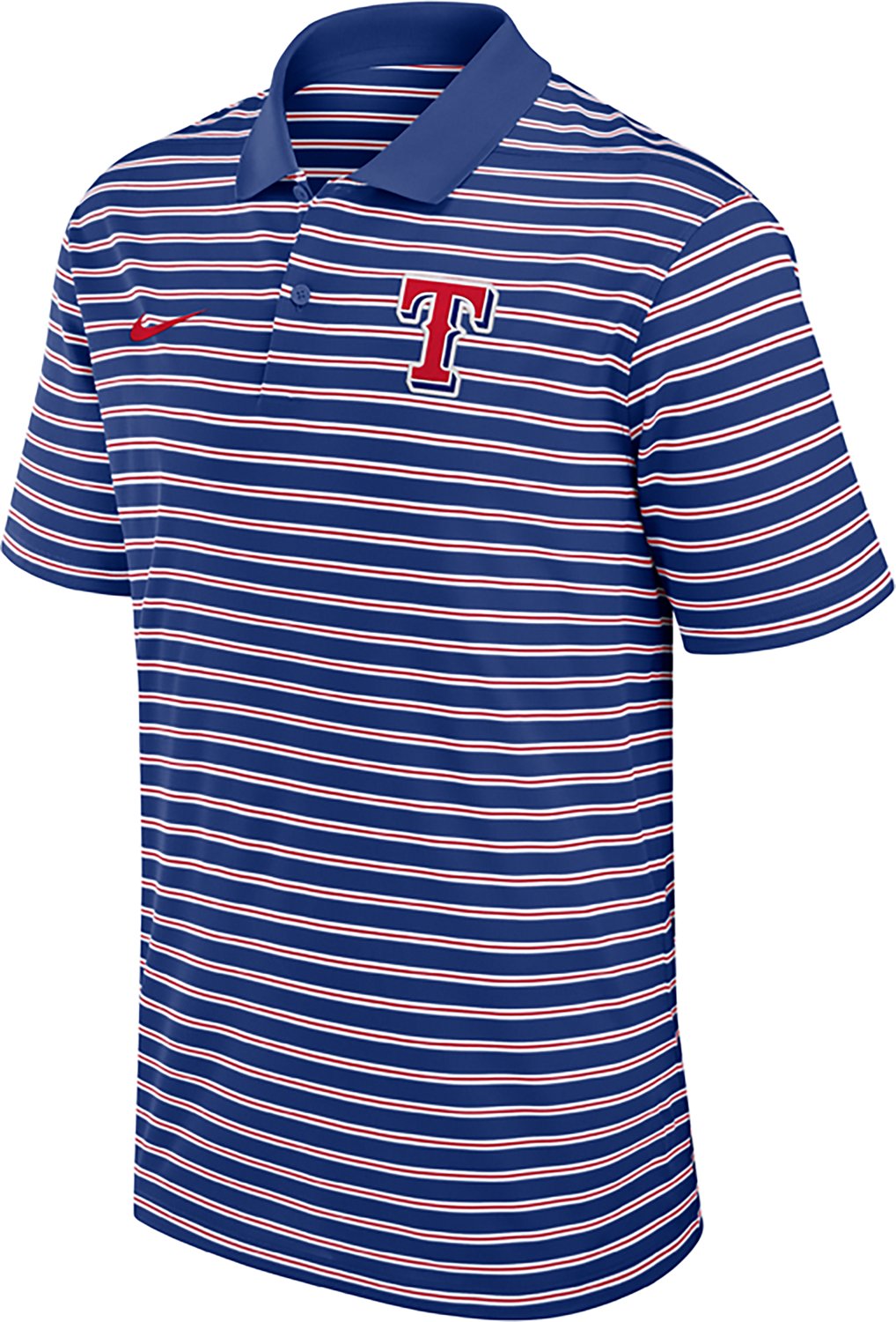 Nike Men's Texas Rangers Primetime Striped Victory Polo Shirt - view number 2
