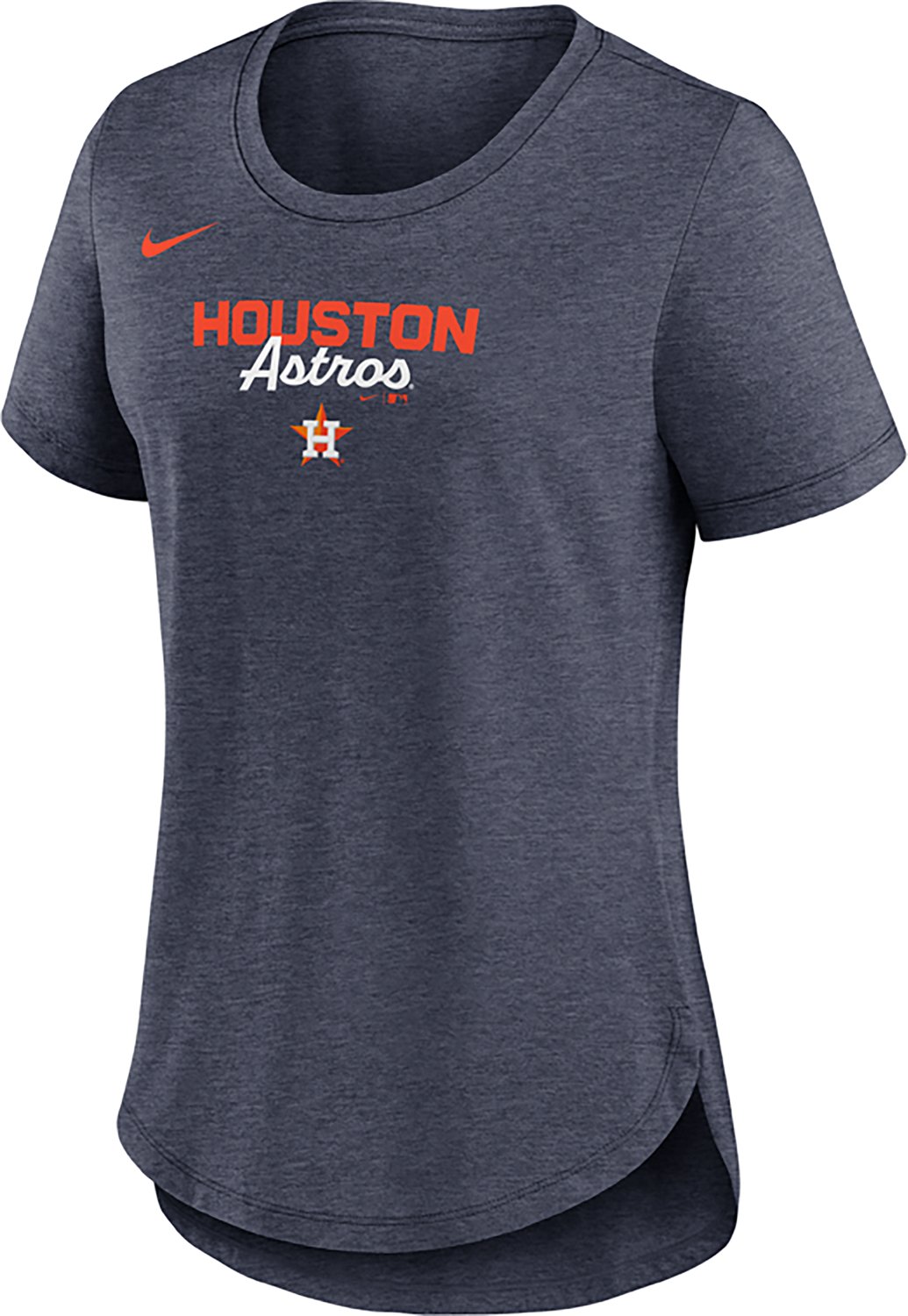 Nike Women's Astros Primetime Arched Wordmark Triblend T-shirt - view number 2
