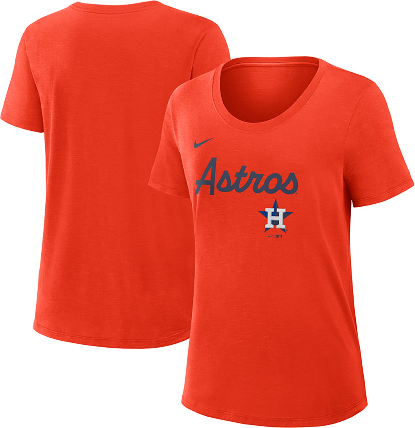 Nike Women's Astros Primetime Knockout Slub Fashion T-shirt