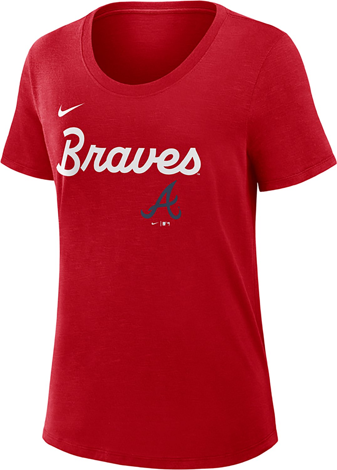 Nike Women's Braves Primetime Knockout Slub Fashion T-shirt - view number 2