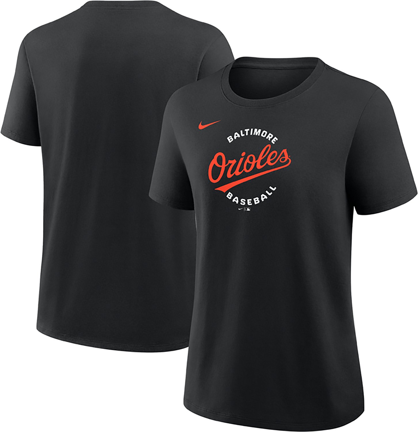 Nike Women's Baltimore Orioles Primetime Script Cotton Short Sleeve T-shirt