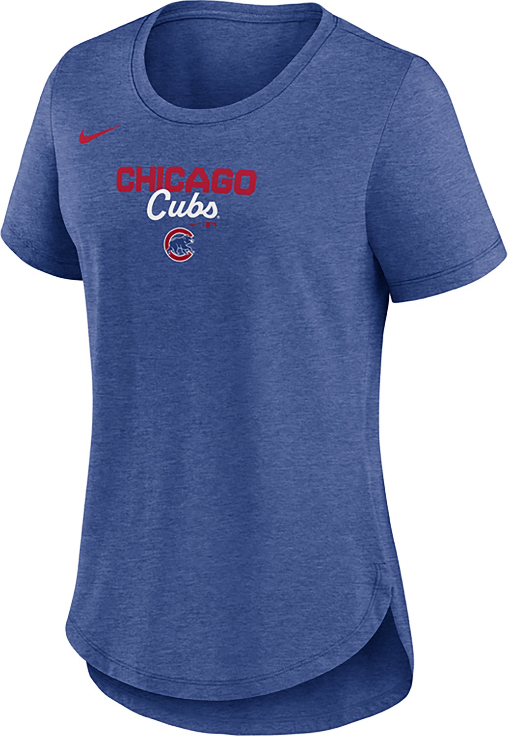 Nike Women's Cubs Primetime Arched Wordmark Triblend T-shirt - view number 2