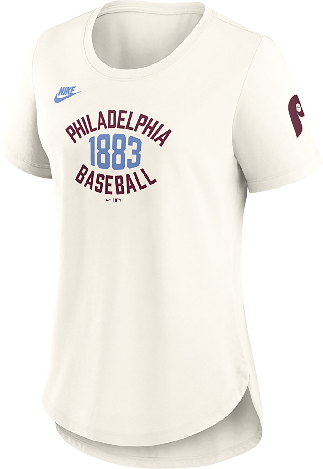 Nike Women's Phillies Cooperstown '70s Inspired Triblend T-shirt - view number 2