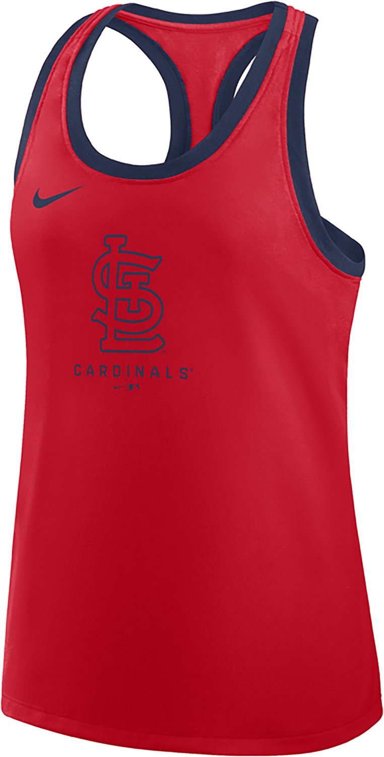 Nike Women's Cardinals Team Logo Racerback Tank Top - view number 2