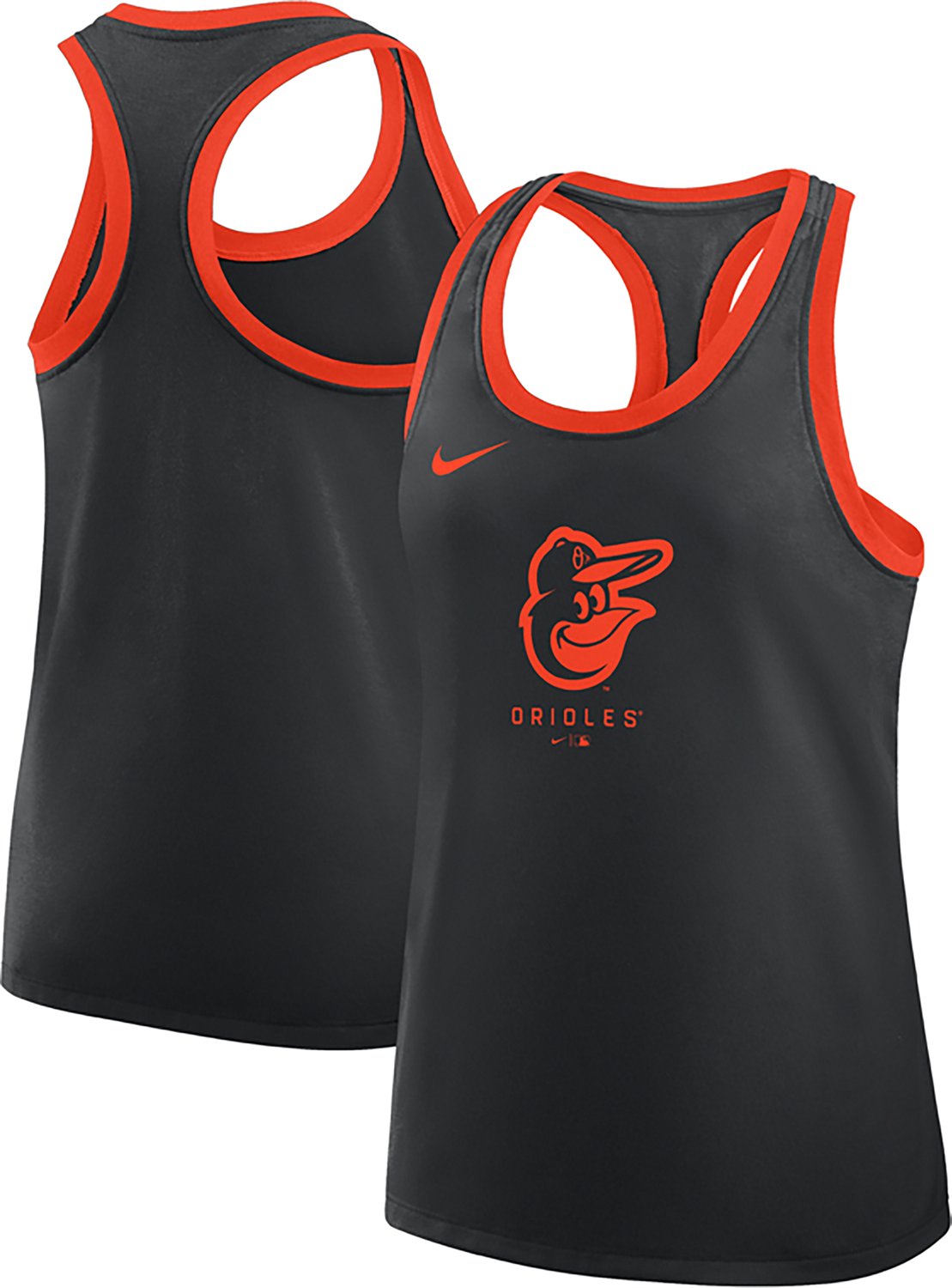 Nike Women's Orioles Team Logo Racerback Tank Top - view number 4