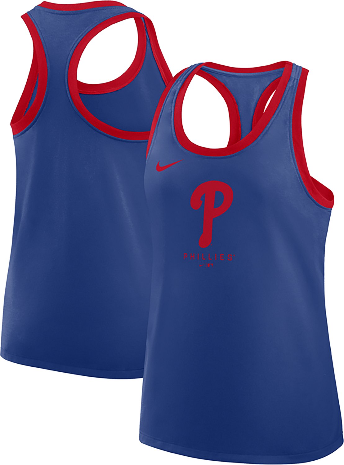 Nike Women's Phillies Team Logo Racerback Tank Top - view number 4