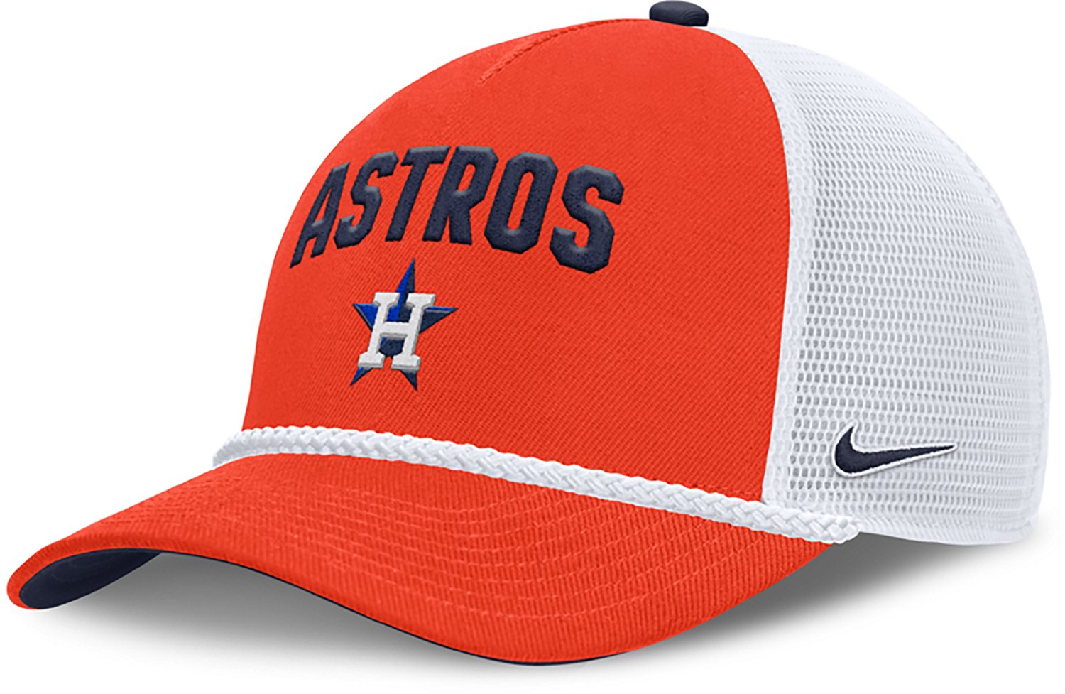 Nike Men's Houston Astros Primetime Rise Structured Trucker Cap