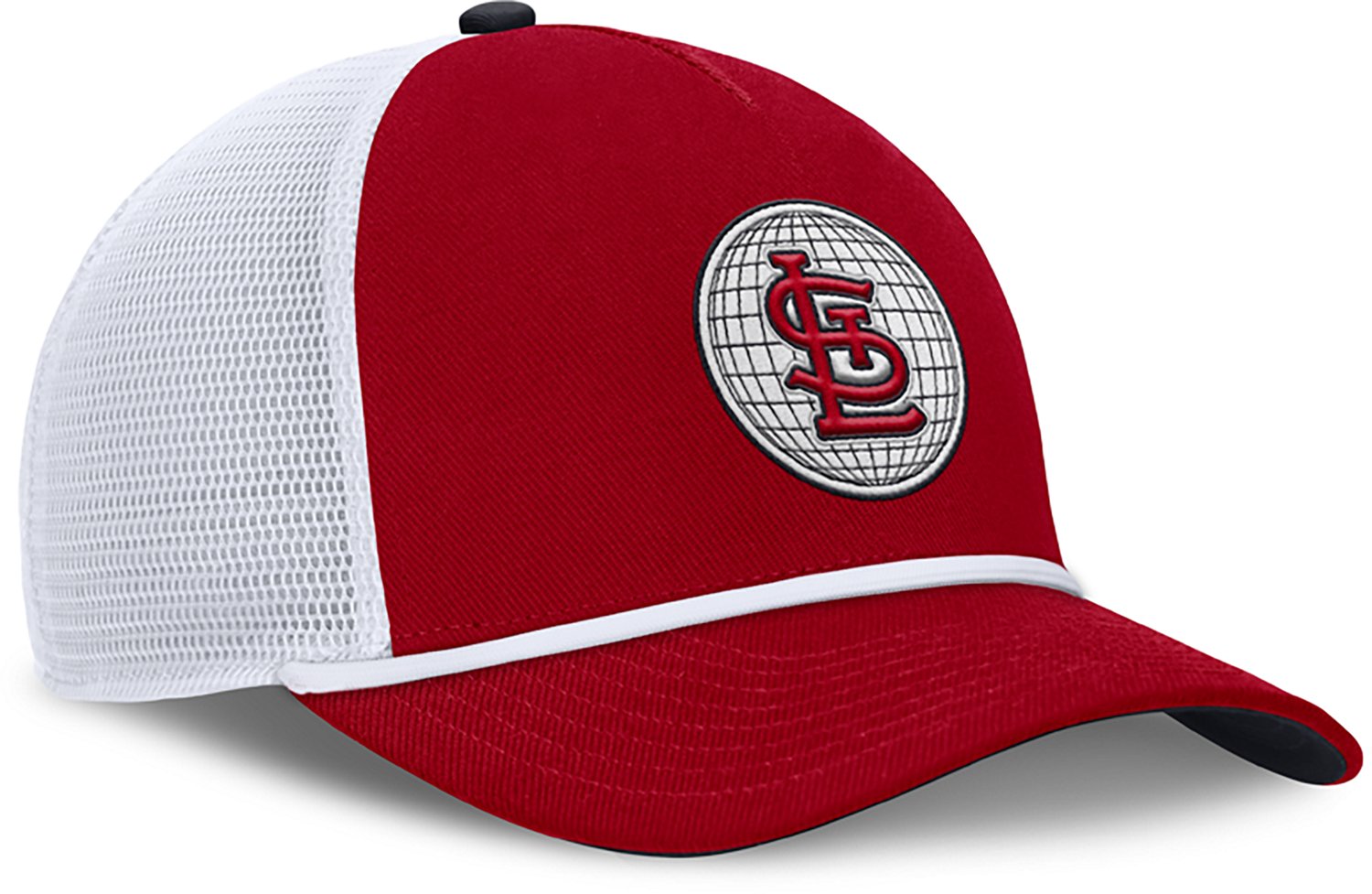 Nike Men's St. Louis Cardinals Primetime Rise Dri-FIT Structured 5-Panel Trucker Cap - view number 3