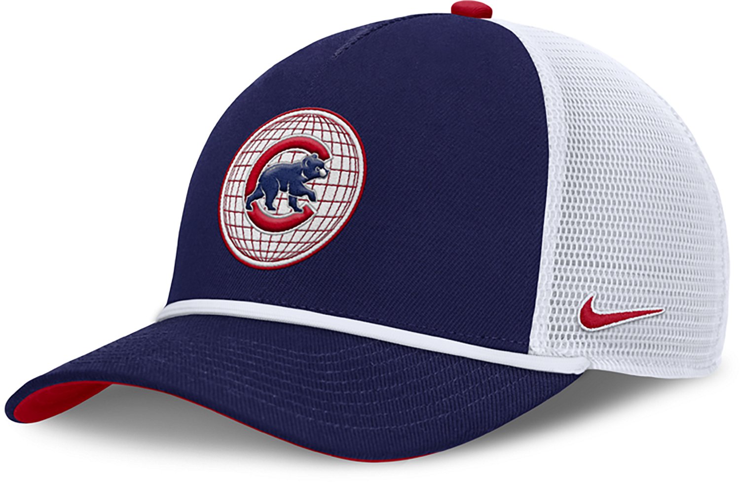 Nike Men's Chicago Cubs Primetime Rise Dri-FIT Structured 5-Panel Trucker Cap