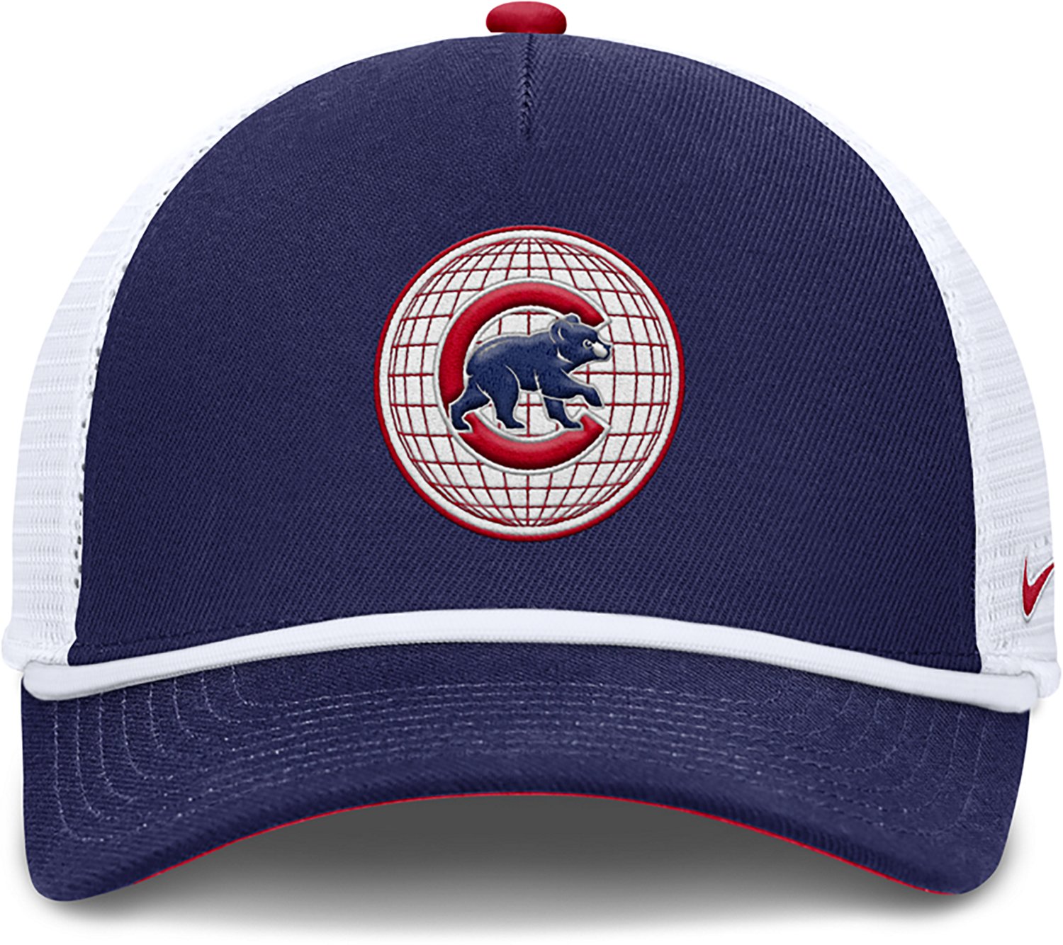 Nike Men's Chicago Cubs Primetime Rise Dri-FIT Structured 5-Panel Trucker Cap - view number 2