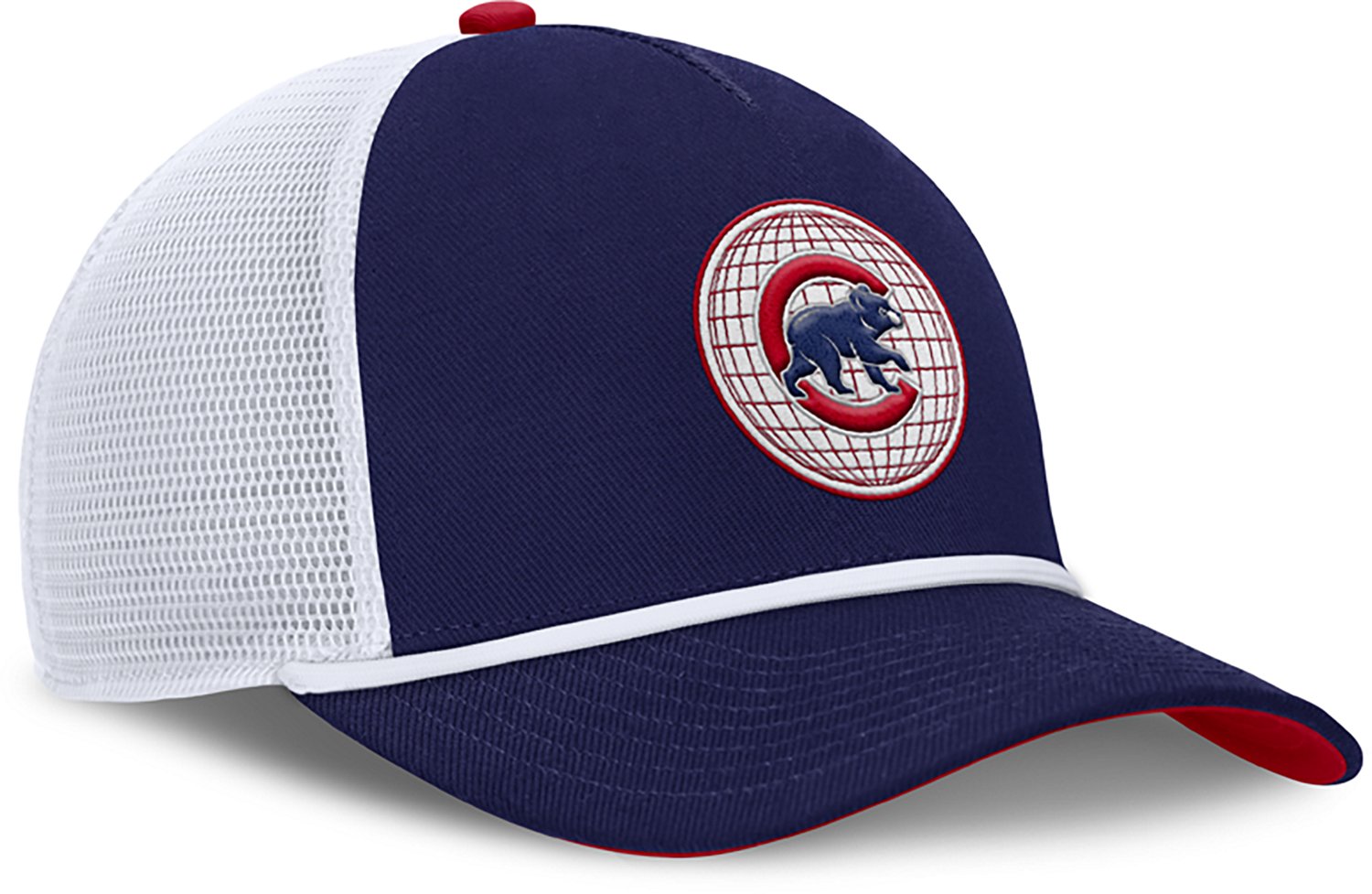 Nike Men's Chicago Cubs Primetime Rise Dri-FIT Structured 5-Panel Trucker Cap - view number 3
