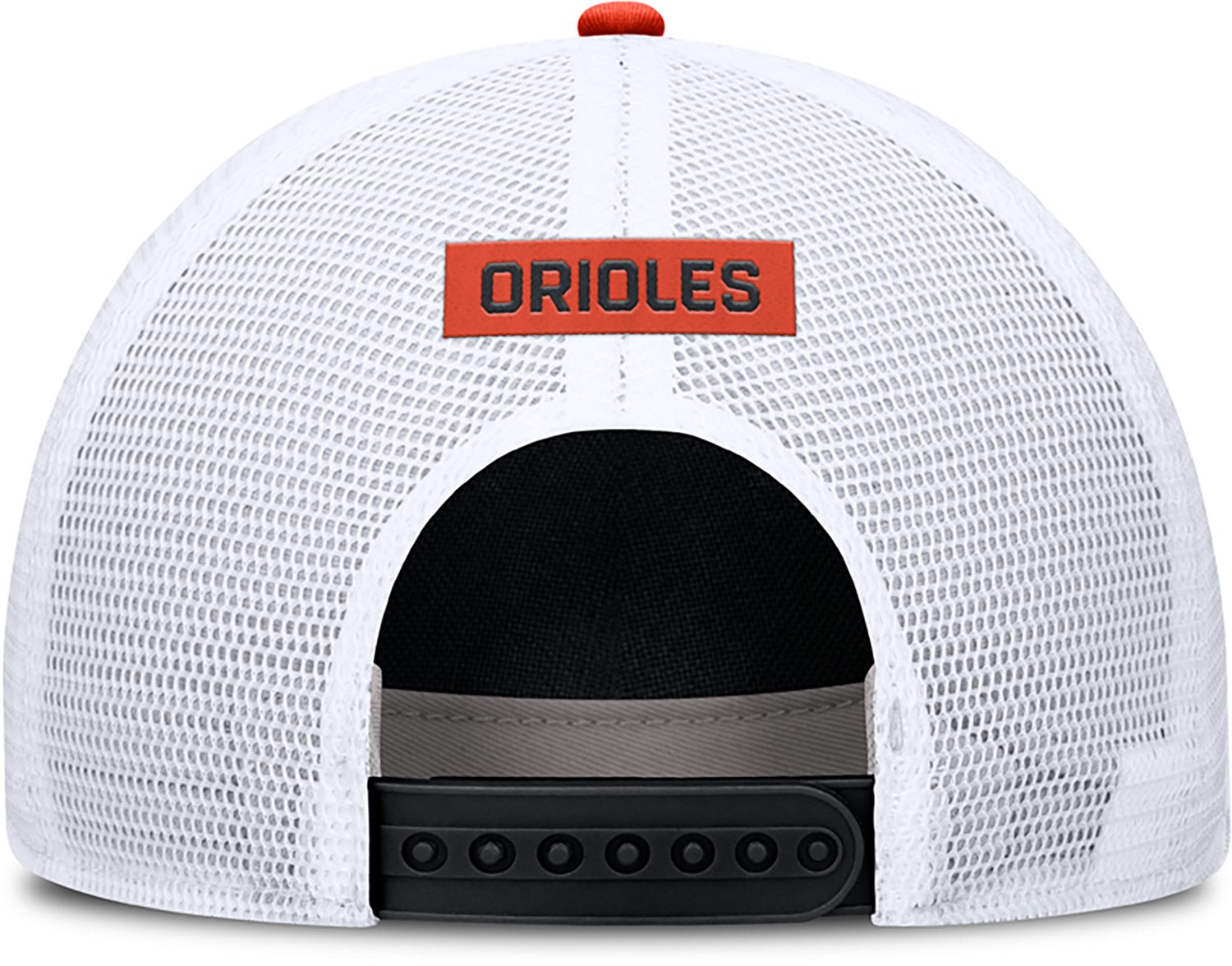 Nike Men's Baltimore Orioles Primetime Rise Dri-FIT Structured 5-Panel Trucker Cap - view number 4