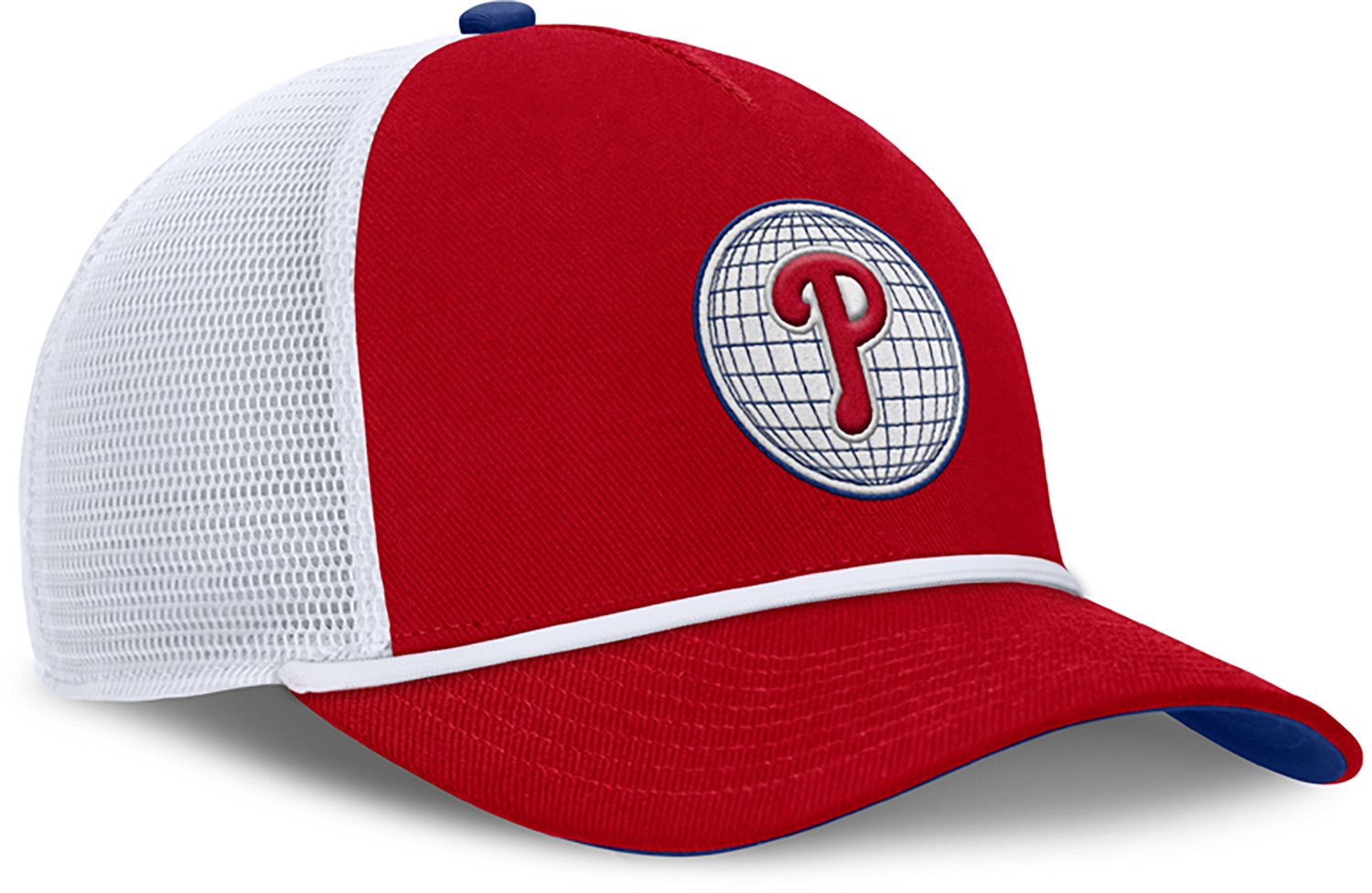 Nike Men's Philadelphia Phillies Primetime Rise Dri-FIT Structured 5-Panel Trucker Cap - view number 3