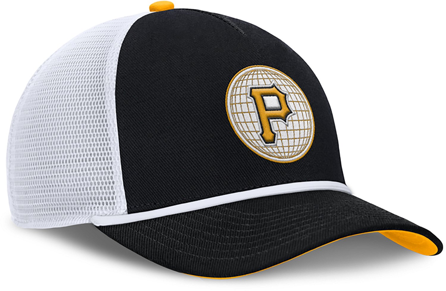 Nike Men's Pittsburgh Pirates Primetime Rise Dri-FIT Structured 5-Panel Trucker Cap - view number 3