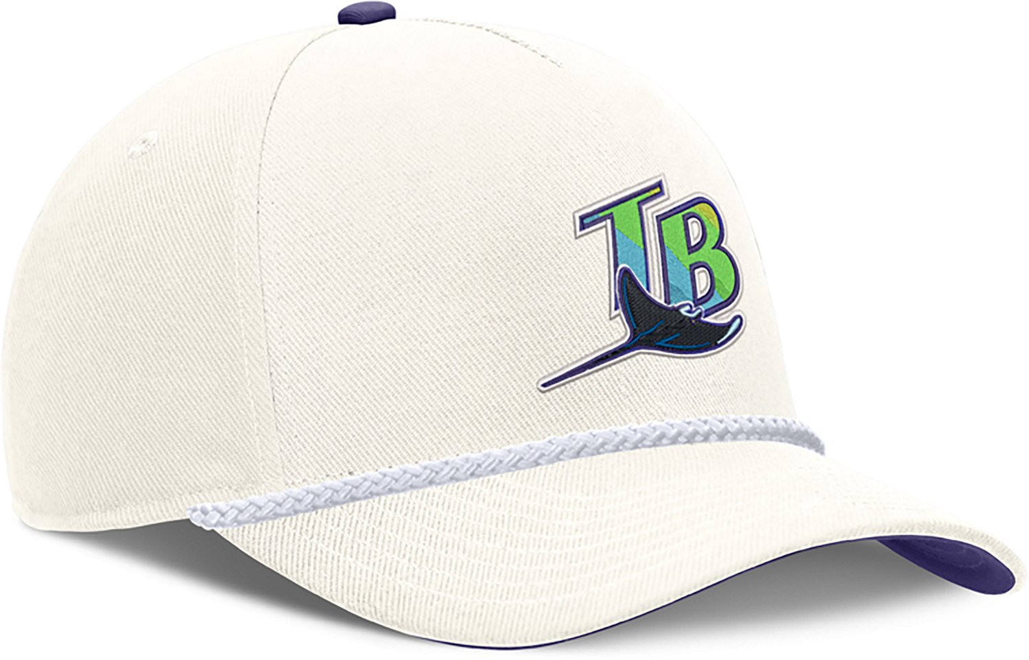 Nike Men's Tampa Bay Rays Cooperstown Rise Structured Cap - view number 3