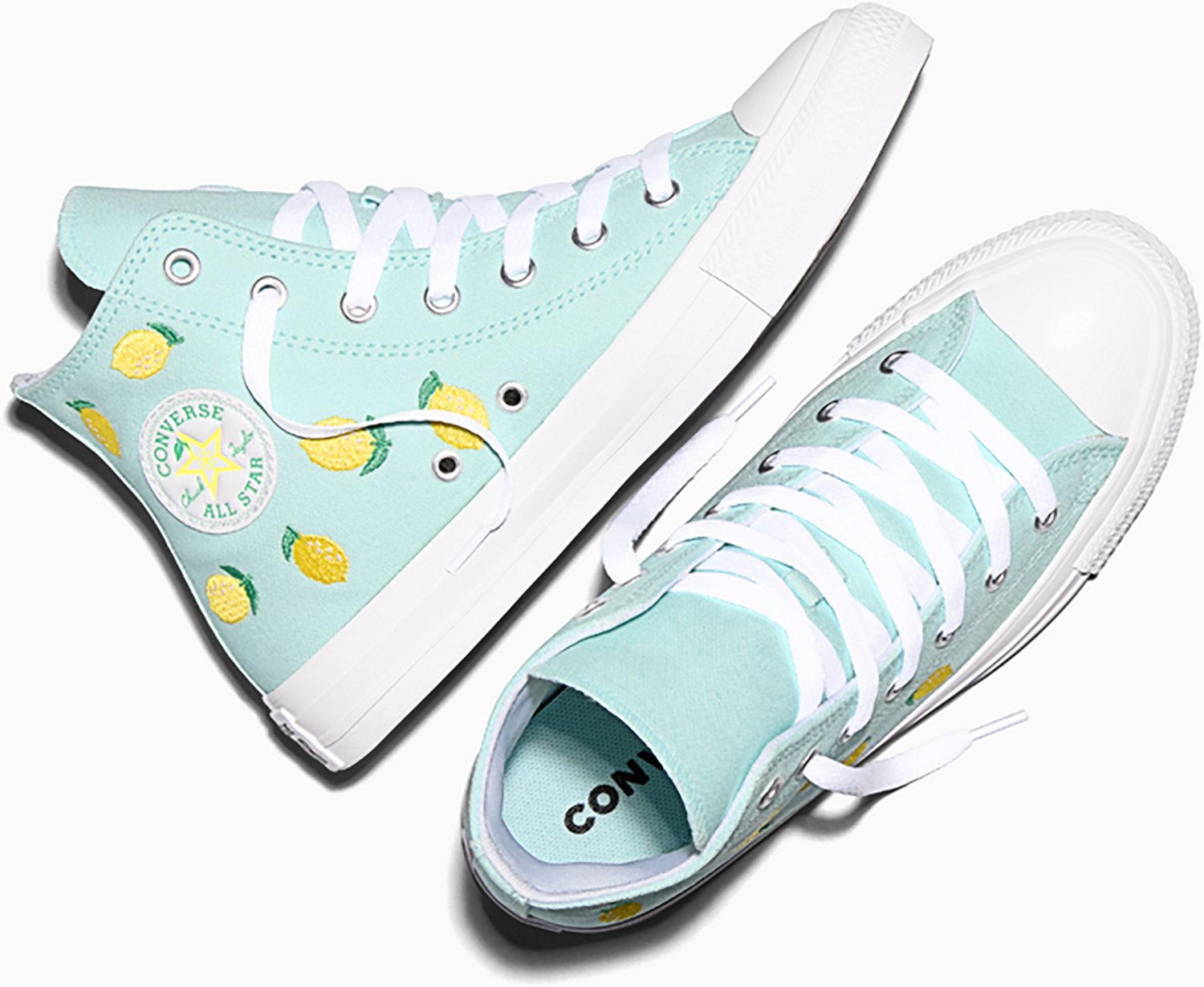 Converse Girls' Chuck Taylor All Star Embroidered Citrus Easy On Shoes - view number 5