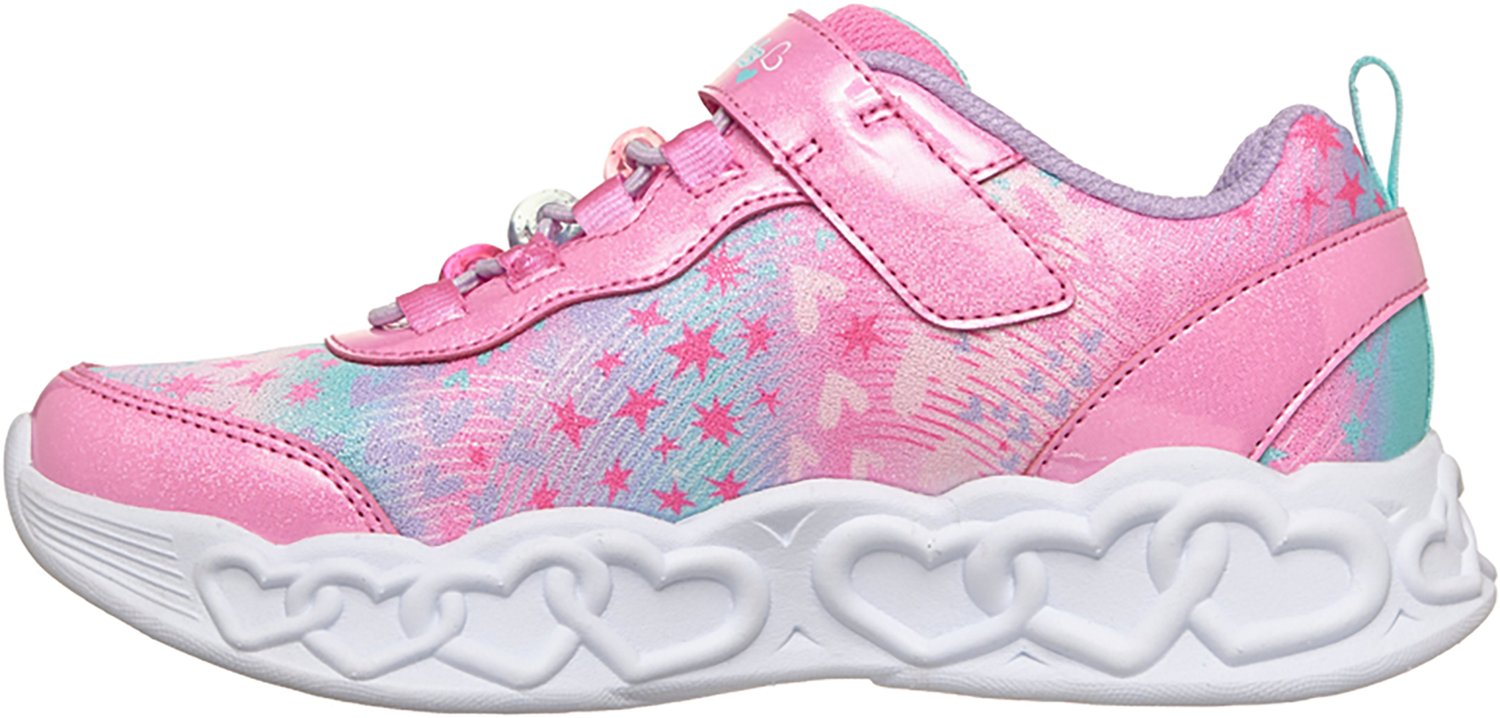 SKECHERS Girls' Infinite Heart Lights Heart Jewels Shoes - view number 2
