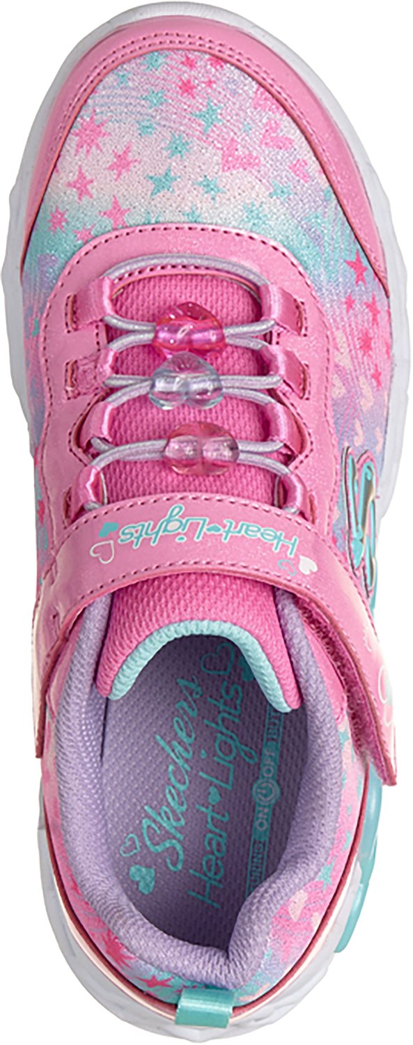 SKECHERS Girls' Infinite Heart Lights Heart Jewels Shoes - view number 4