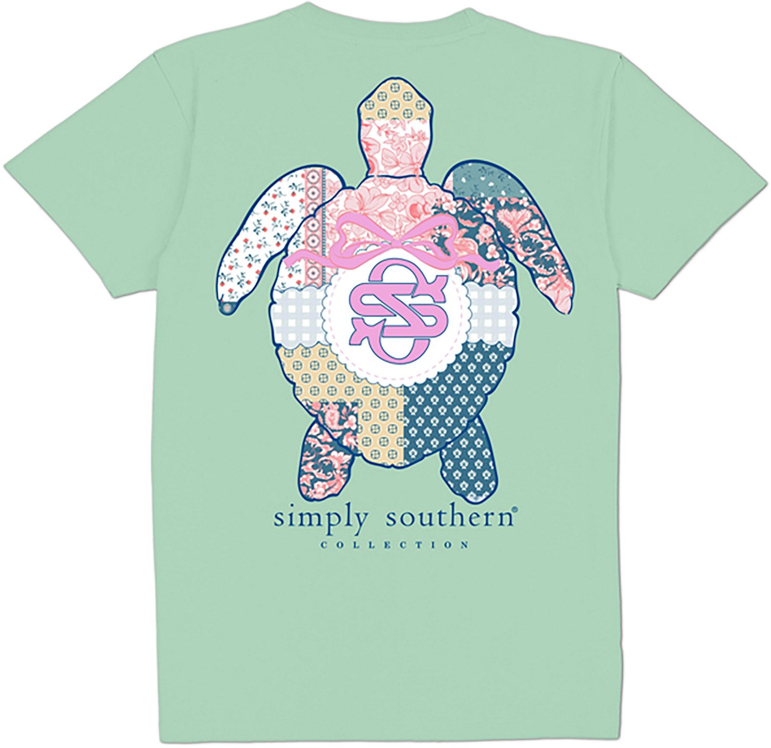 Simply Southern Women's Patchwork Turtle Graphic T-shirt - view number 2