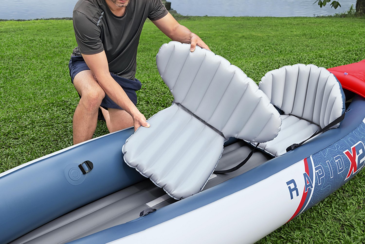 Hydro Force™ Rapid™ 10 ft 6 in X2 Inflatable Kayak Set - view number 5