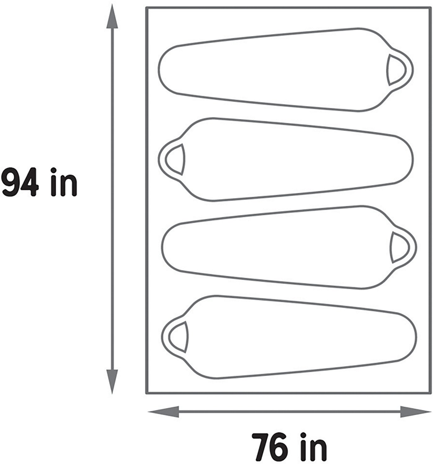 Kelty Grand Mesa 4 Person Tent Footprint - view number 2