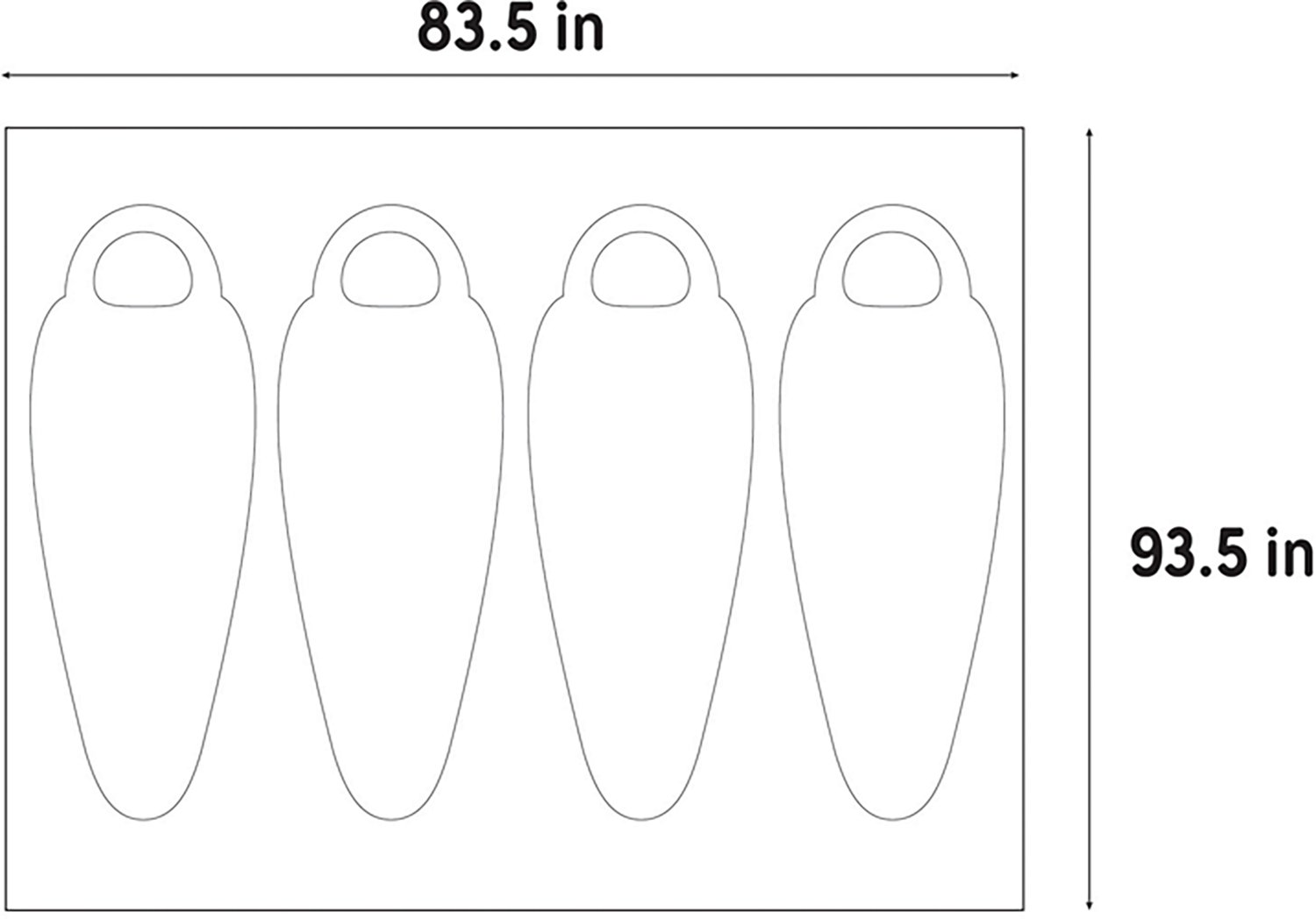 Kelty Rumpus 4 Person Tent Footprint - view number 3