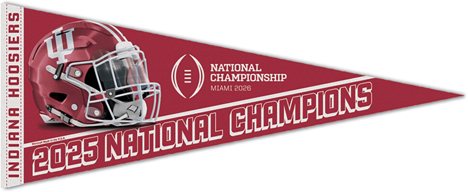 WinCraft Indiana 2025 CFP National Champions 12 in x 30 in Premium Pennant - view number 2
