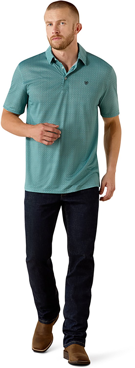 Ariat Men's Allover Print Polo Shirt - view number 4