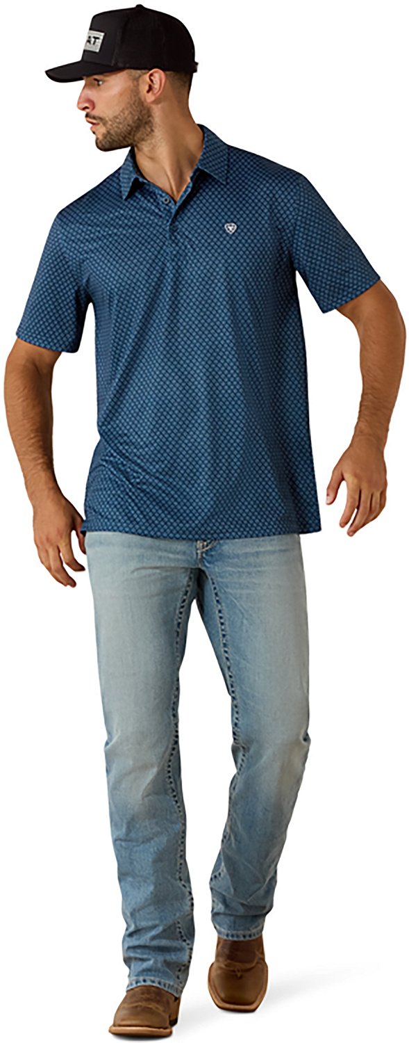 Ariat Men's Allover Print Polo Shirt - view number 4