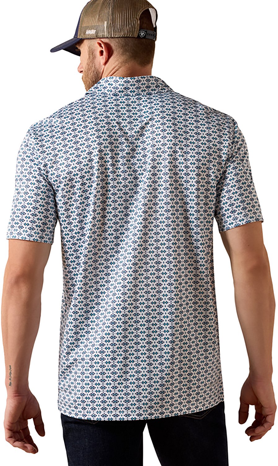 Ariat Men's Allover Print Polo Shirt - view number 2