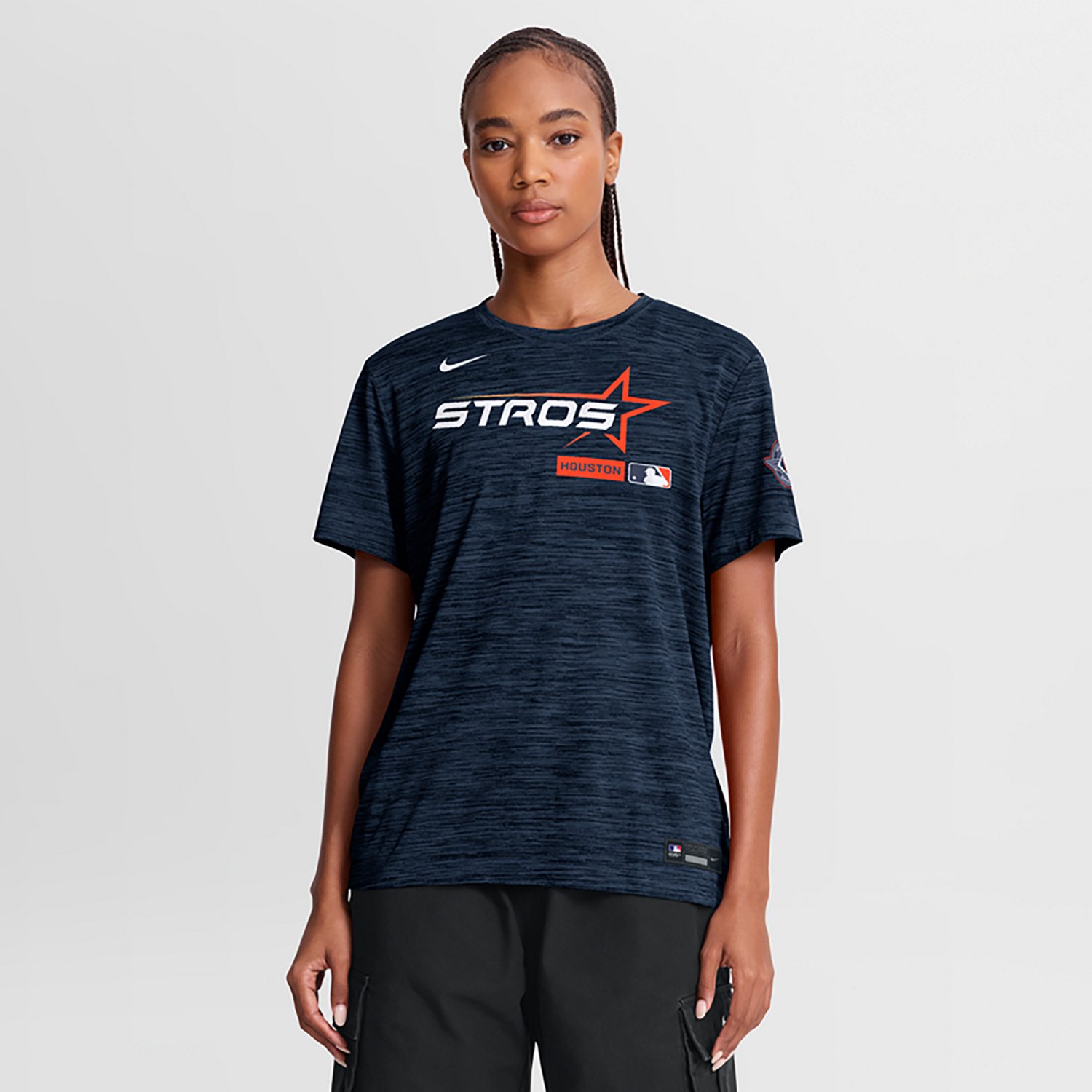 Nike Women's Houston Astros AC Velocity Short Sleeve T-shirt