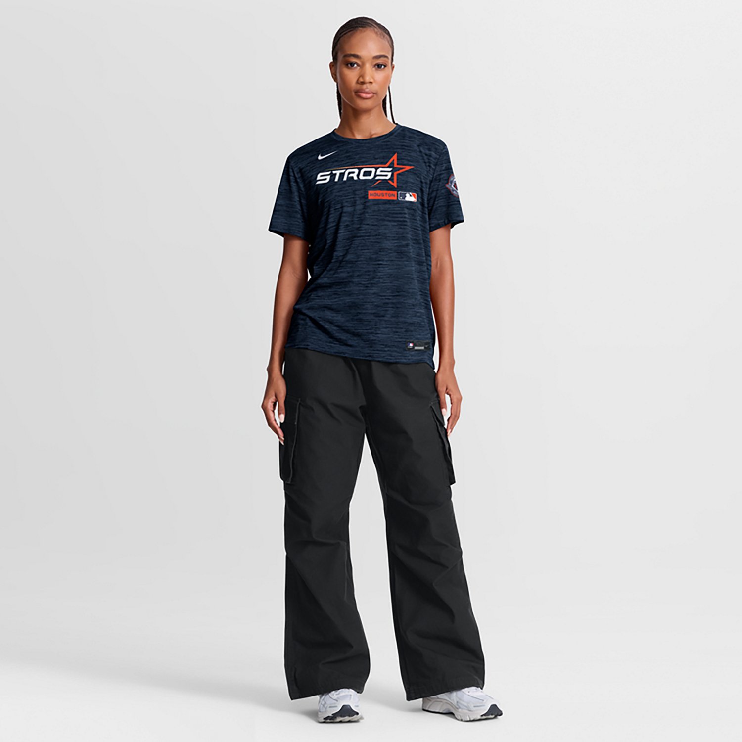 Nike Women's Houston Astros AC Velocity Short Sleeve T-shirt - view number 3