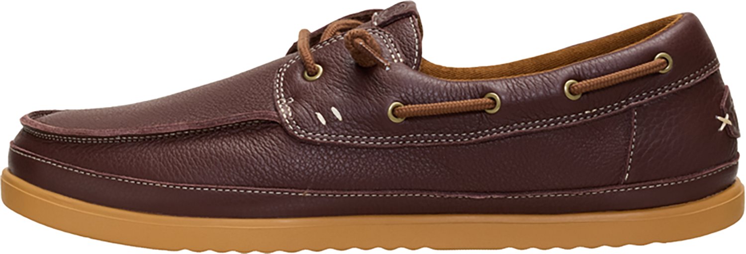 HEYDUDE Men's Harbor Lo Craft Leather Boat Shoes - view number 2