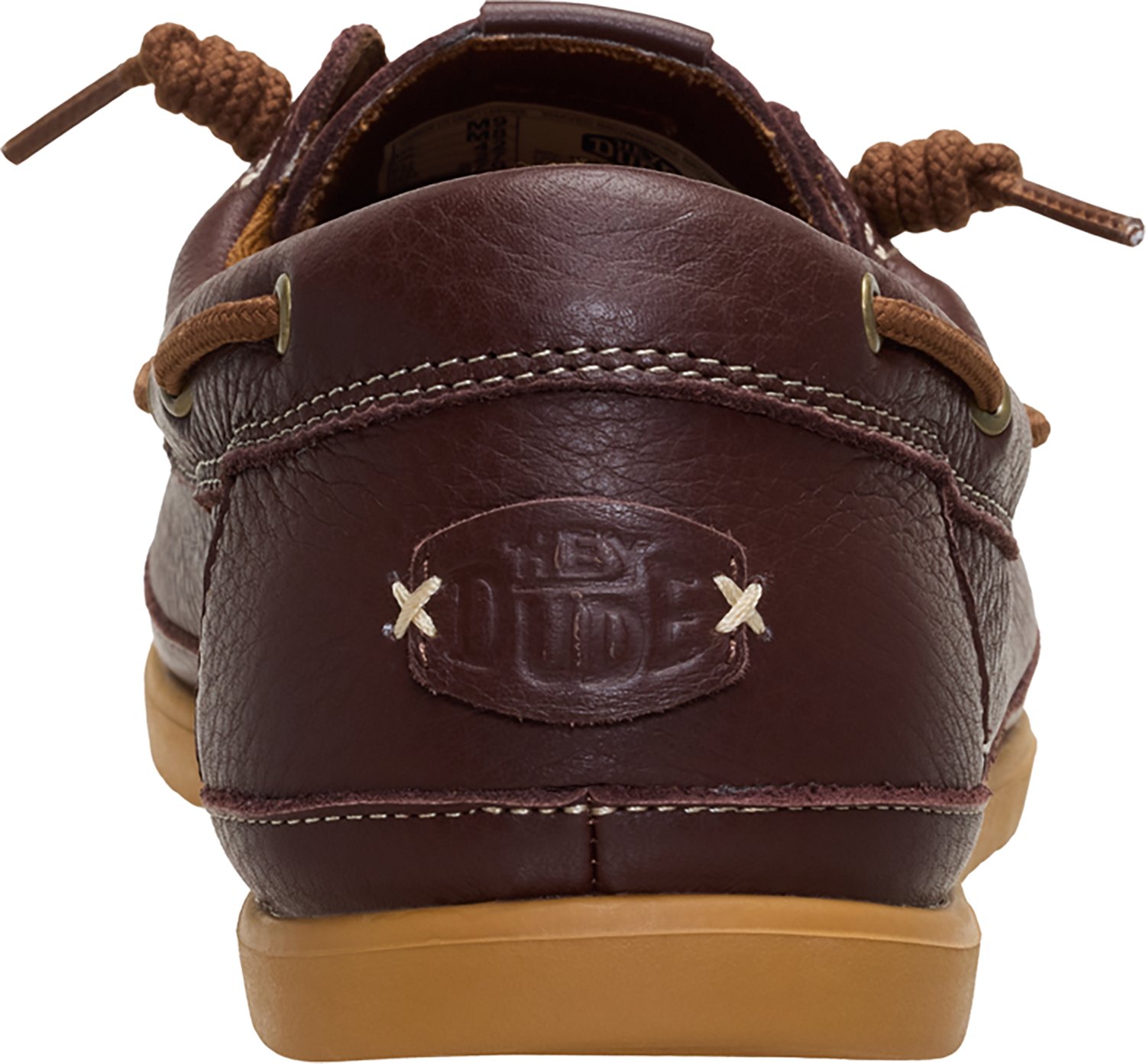 HEYDUDE Men's Harbor Lo Craft Leather Boat Shoes - view number 4