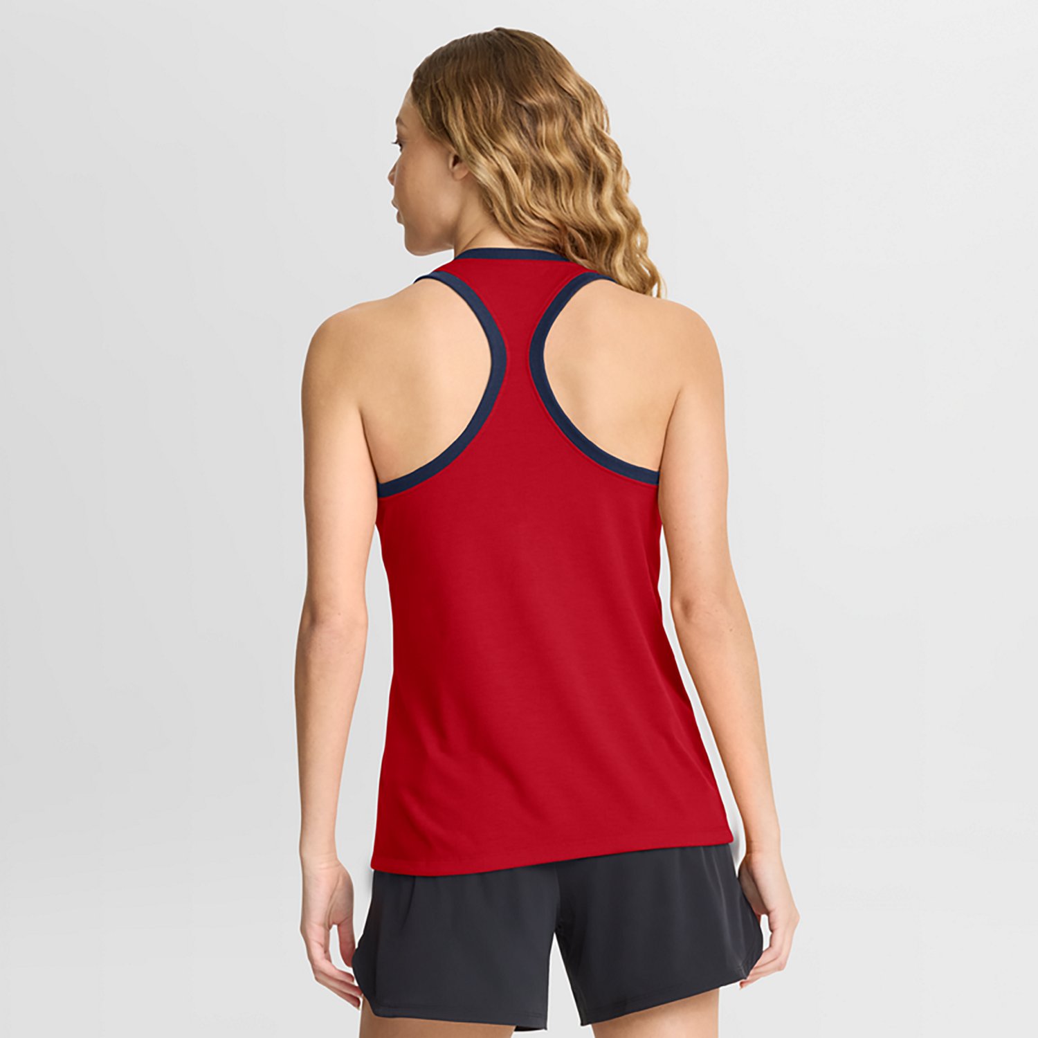 Nike Women's Braves Team Logo Racerback Tank Top - view number 2