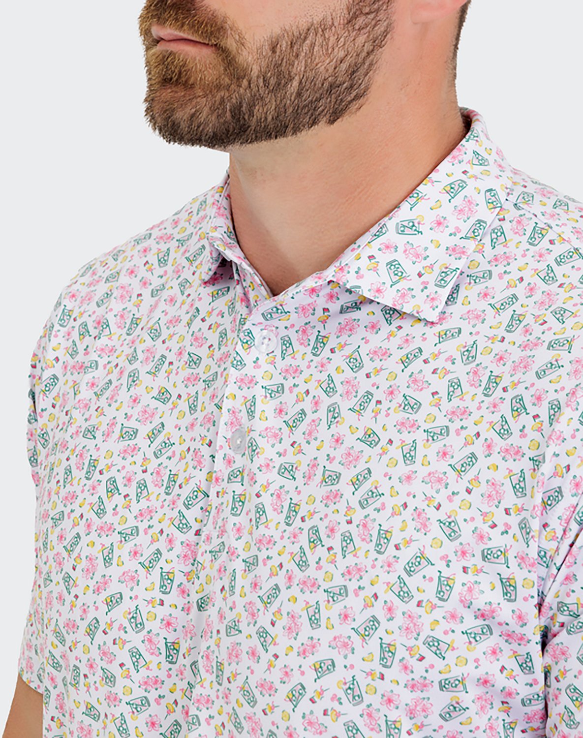 Waggle Golf Men's The Azalea Collection Signature Polo Shirt - view number 3